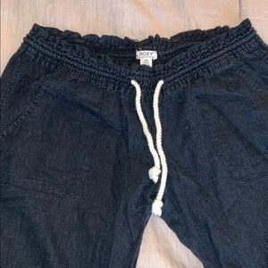 Roxy Black Drawstring Pants